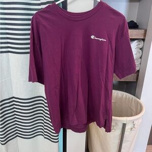 Champion Maroon Tee with Logo